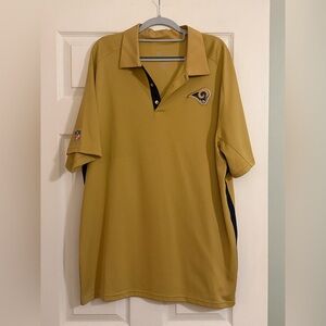 LA Rams Men's Nike Dri-Fit Gold Polo Shirt